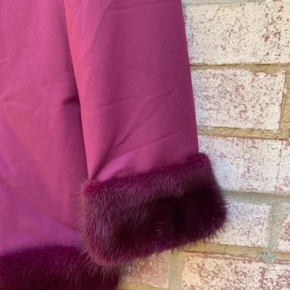 Flavio Castellani Back V Neckline Mink Wool dress NWT - Picture 5 of 15